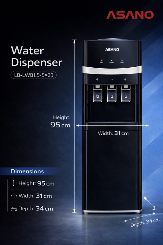 ASANO Water Dispenser (Model: LB-LWB1.5-5×23)
