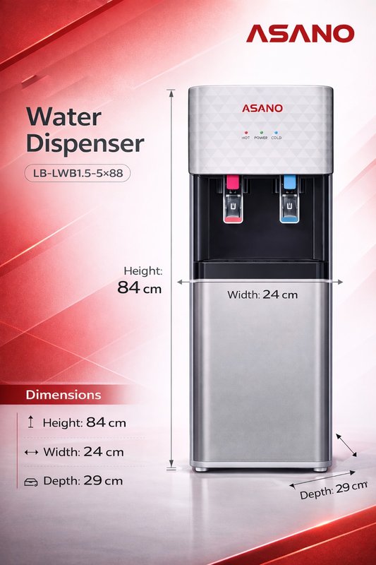 ASANO Water Dispenser (Model: LB-LWB1.5-5×88)