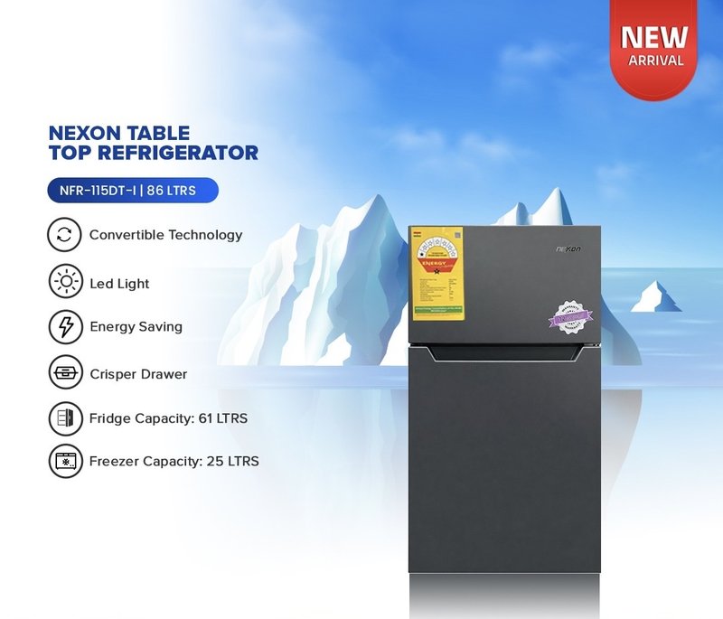 NEXON TABLE TOP DOUBLE DOOR