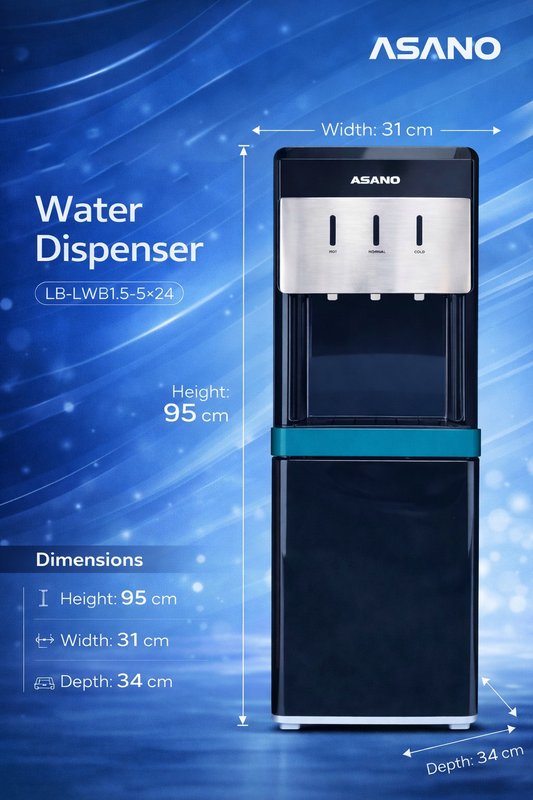 ASANO Water Dispenser (Model: LB-LWB1.5-5×24)