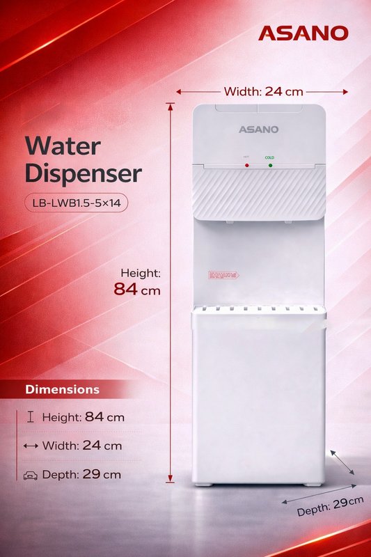 ASANO Water Dispenser (Model: LB-LWB1.5-5×14)
