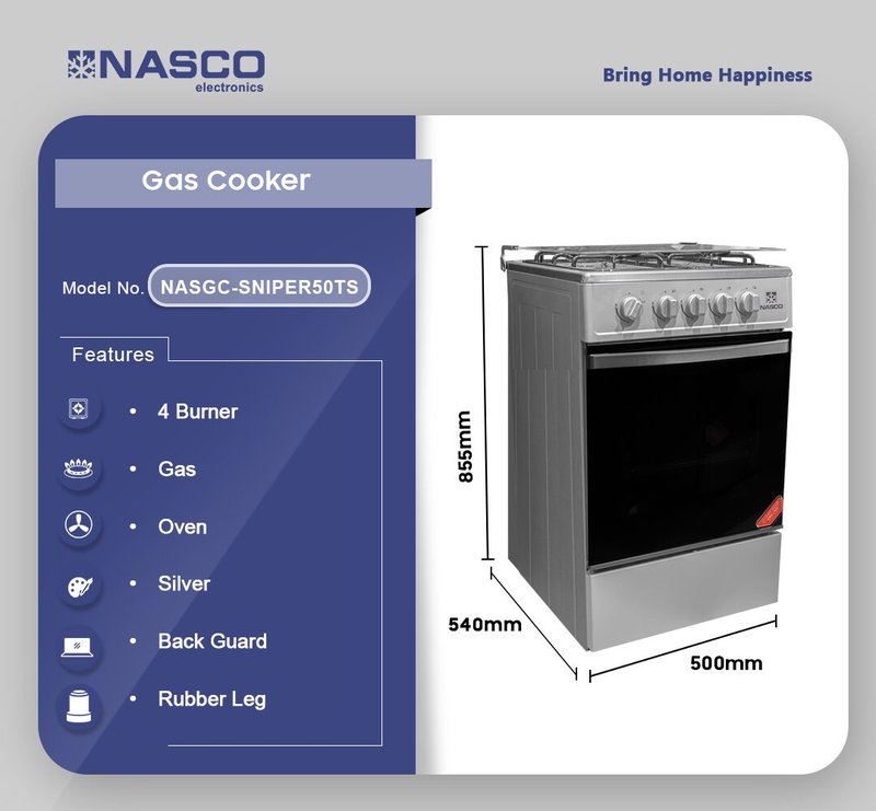 NASCO 50×54 Gas Cooker