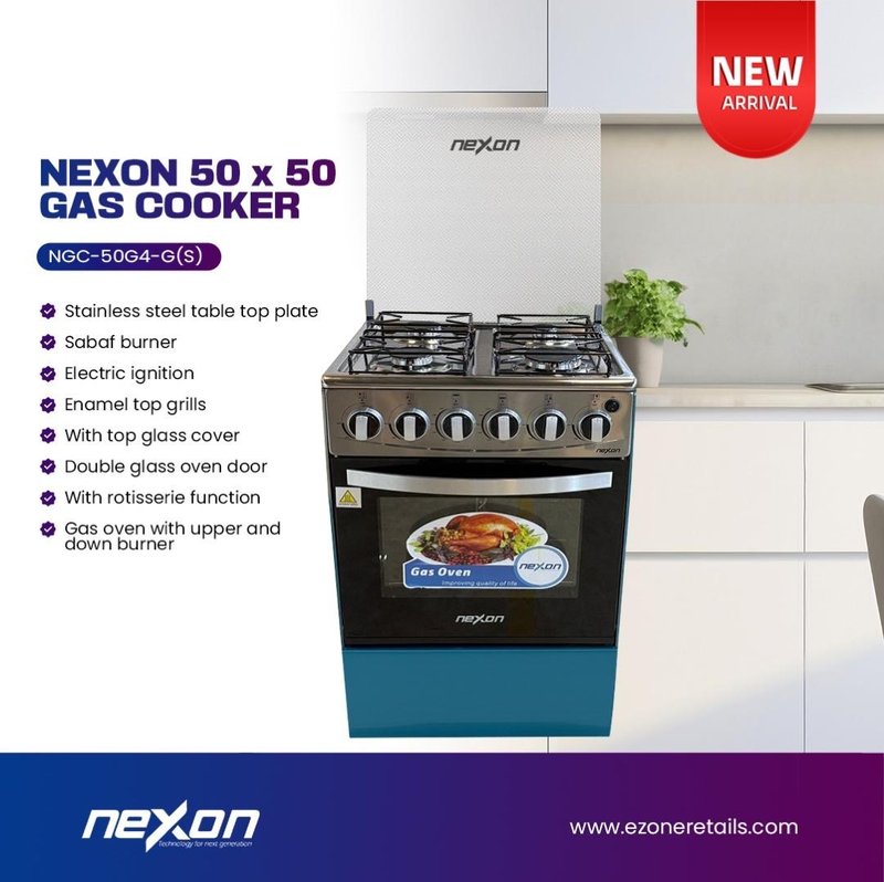 NEXON-50x50 GAS COOKER