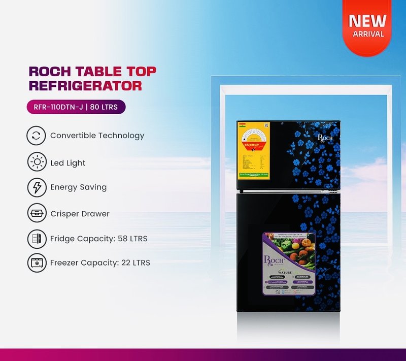 ROCH 80L Table Top Refrigerator
